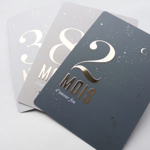 Cartes étapes « Céleste » pour suivre l&rsquo;évolution de bb.