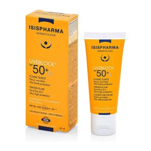 ISISPHARMA UVEBLOCK SPF 50+ FLUIDE TEINTE MEDIUM 40 ML
