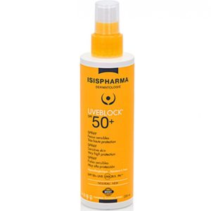 Isispharma Uveblock SPF50+ Spray Peaux Sensibles 200ml