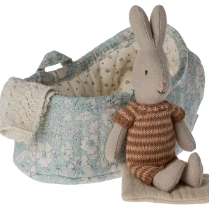 Maileg Lapin en couffin, Micro – Marron
