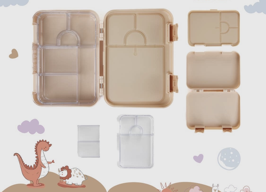 Boîte à lunch pour enfants avec compartiments – Ambulance et Eléphants. – Image 2