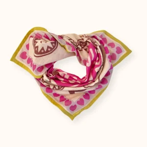 Apaches Collections – Small Foulard Mamavida Mummy Fuchsia.