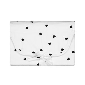 Matelas à langer nomade coeur- Rose In April.