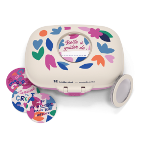 La boîte à goûter « Catimini cream Paper Cut ».