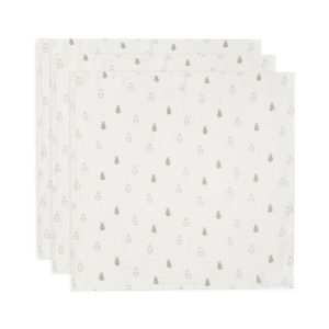 Lot de 3 Petits Langes Happy Miffy – Olive green.