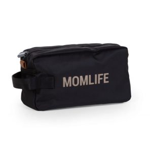 Momlife Trousse De Toilette – Noir Or.