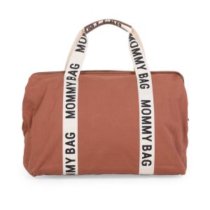 MOMMY BAG SAC A LANGER – SIGNATURE – TOILE – TERRACOTTA.