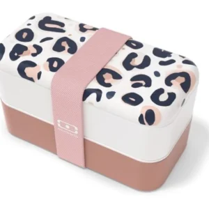 La Lunchbox Bento Original Graphic pink Leopard Monbento.