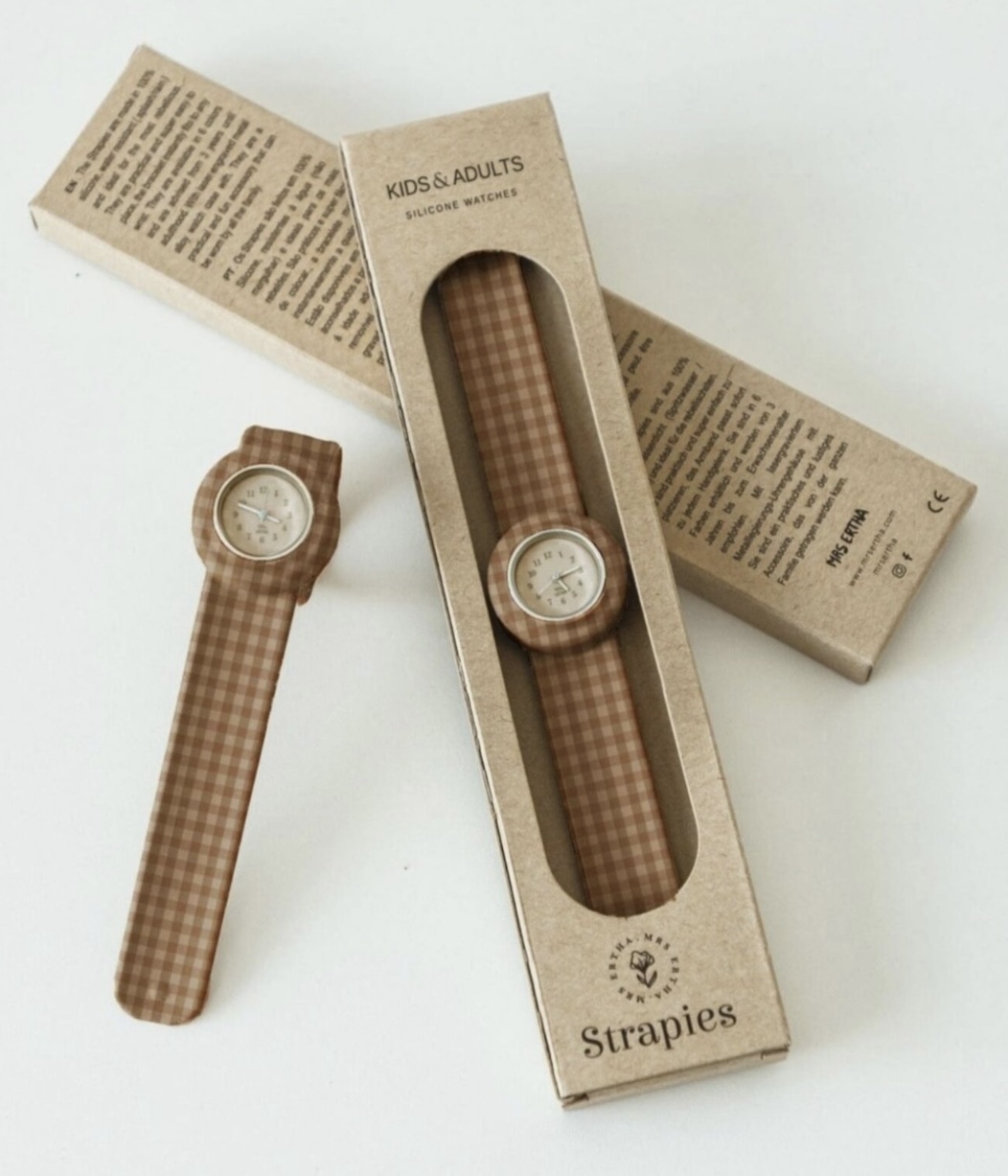 Montre silicone Kids & Adultes, vichy.