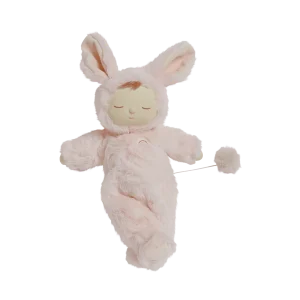 Poupée musicale Olli Ella Lullaby Cozy Dinkum Bunny Moppet Rose.