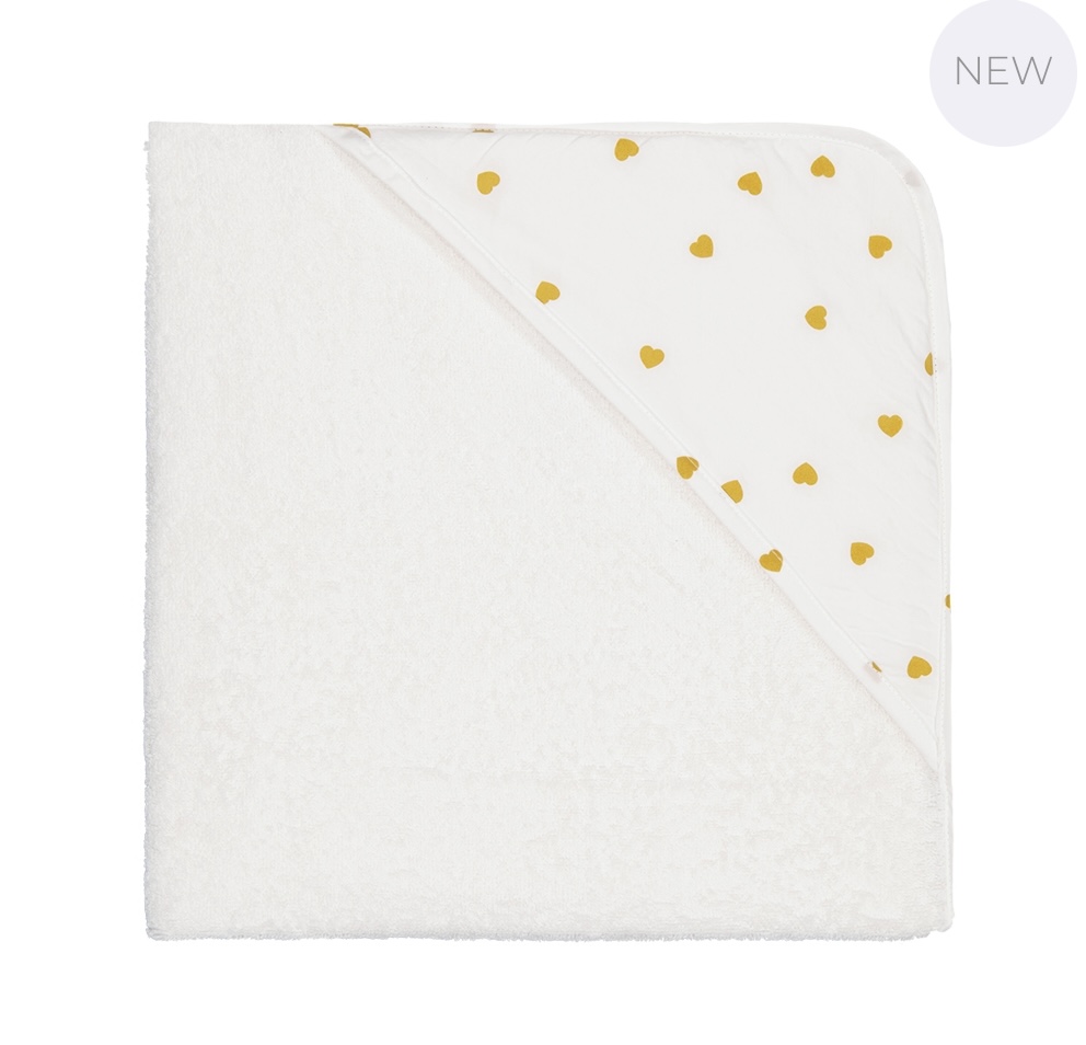 Rose in april: cape de bain coeur moutarde.