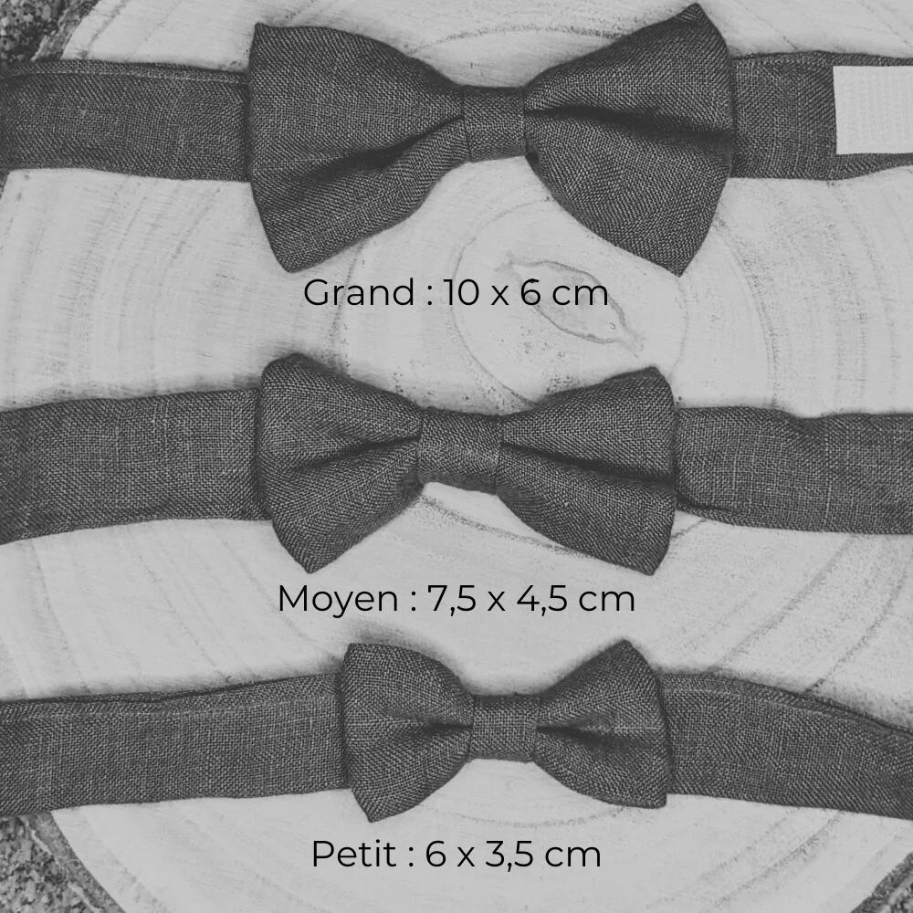 Noeud papillon enfant lin génieux bleu pétrole – Image 3