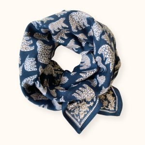 Apaches Collections – Big Foulard Latika « Ours » Orage.