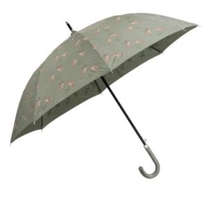 Parapluie enfant olive, motifs faons.