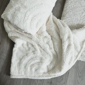 Plaid Annie blanc 130X170cm.