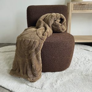 Plaid Annie camel 130X170cm.