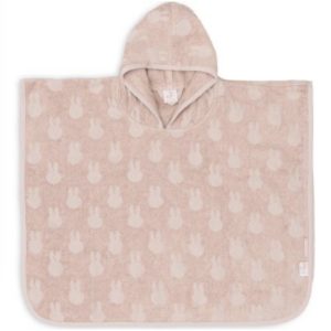 Jollein Poncho de bain Miffy Jacquard Wild Rose (1-4 ans).