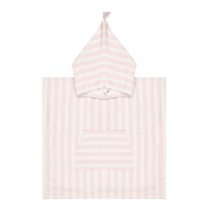 Rose in april: poncho de bain rayé rose 1- 3 ans.