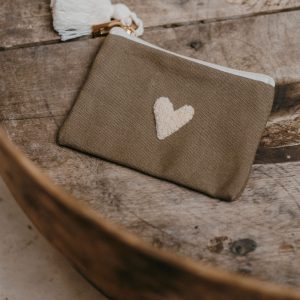 Porte-monnaie Love Taupe – Zakuw.