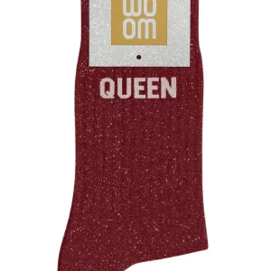 Chaussettes à Paillettes « Queen » Cherry Pop – Taille 36-40.