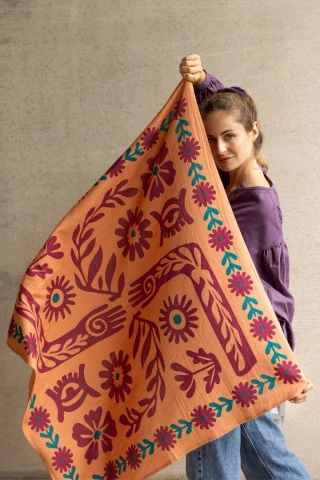 Apaches Collections – Big Foulard Latika « Rita » Rust. – Image 2