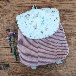 Sac à dos Fille Velours pour la Crèche et la Maternelle