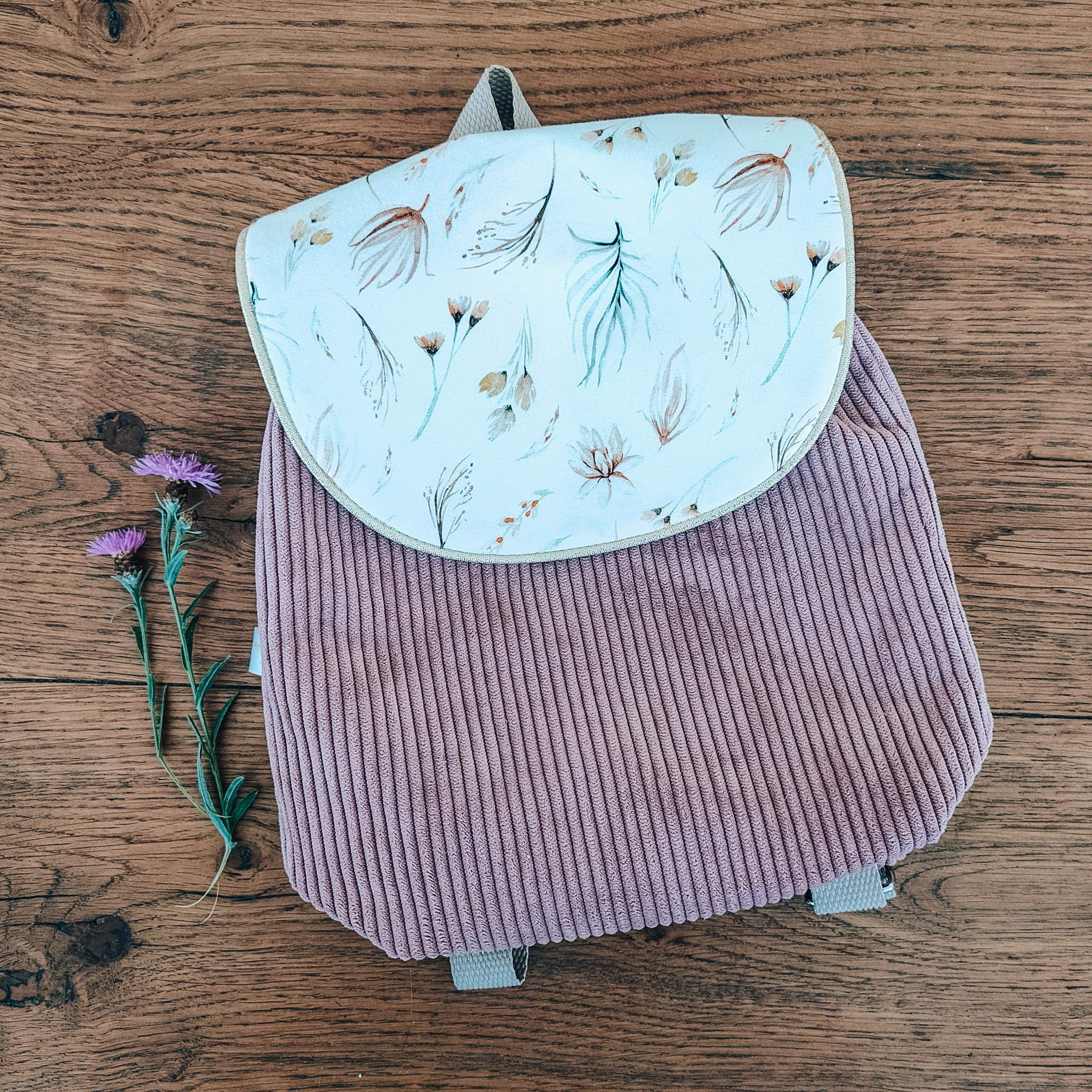 Sac à dos Fille Velours pour la Crèche et la Maternelle