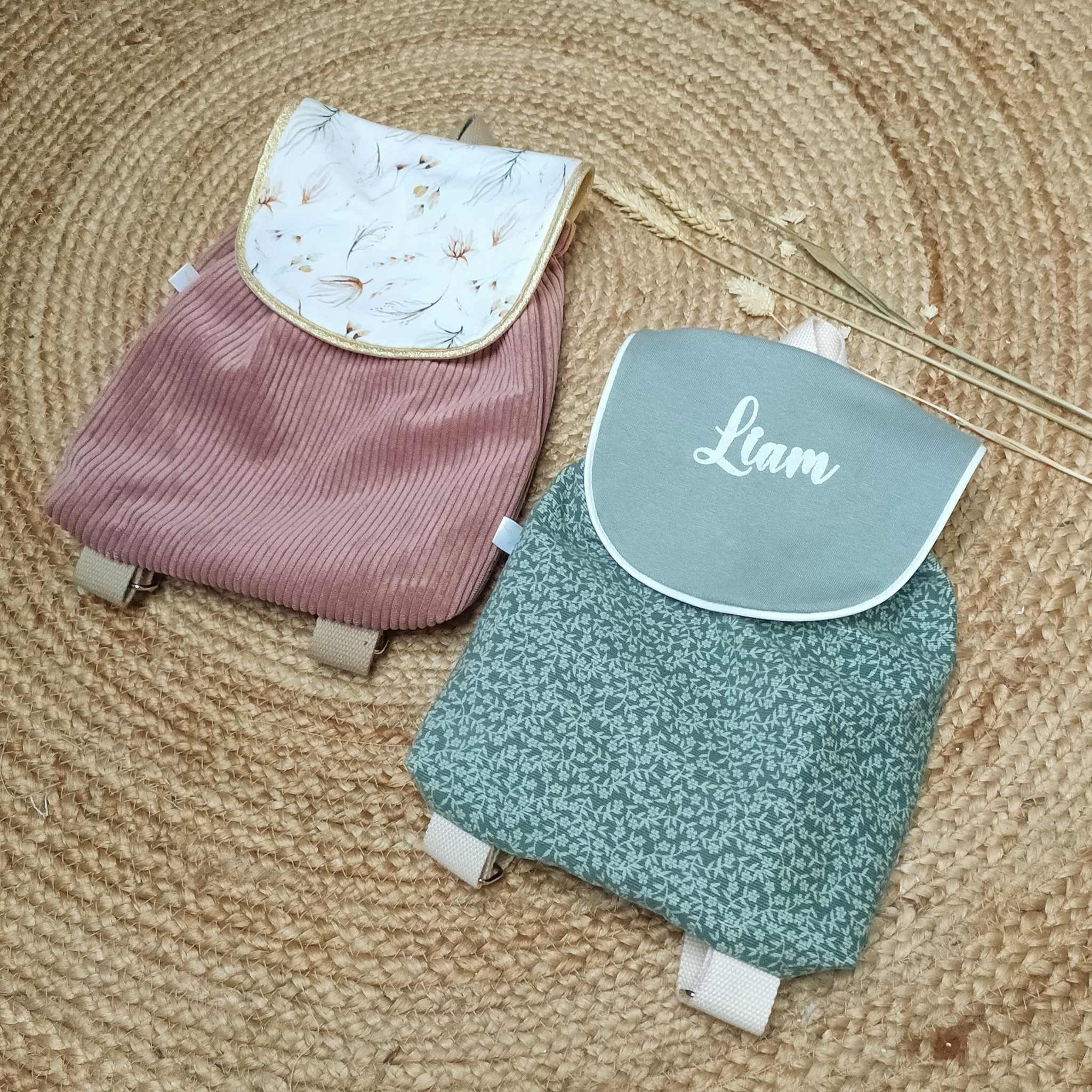 Sac à dos Fille Velours pour la Crèche et la Maternelle – Image 3