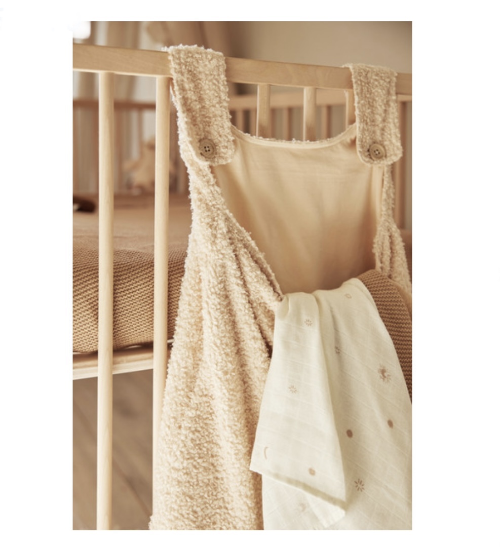 Sac de rangement pour parc/lit teddy écru. – Image 4