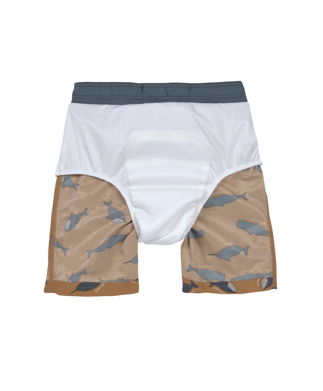 Short de bain anti-UV enfants – Baleine, caramel 25-36mois. – Image 2