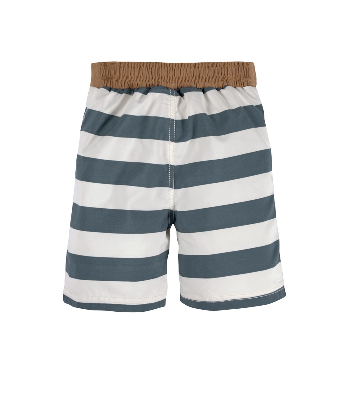 Short de bain anti-UV enfants – Rayés, blanc cassé bleu 25-36mois. – Image 2