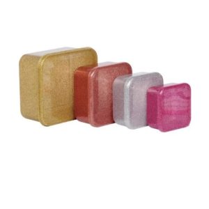 Boîtes à goûter gigognes: Gold blush.
