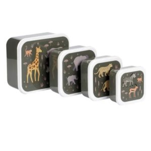 Boîtes à goûter gigognes: Savane.