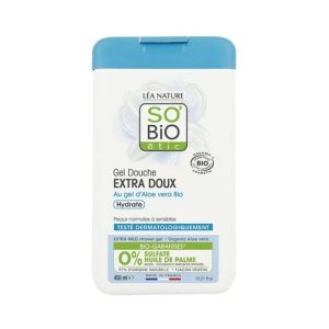 Gel douche extra doux à l’aloe vera bio SO BIO 450 ml