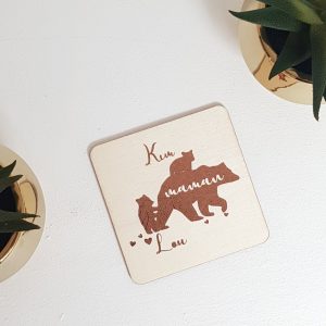 Sous Verre personnalisé liège ou balsa. Petit cadeau sympa