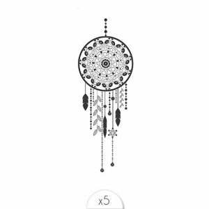 Tatouages éphémères Dreamcatcher x5.