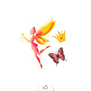 Tatouages éphémères Fée x5.