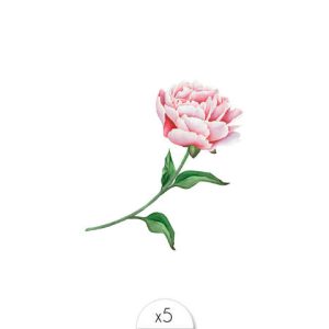 Tatouages éphémères Rose x5.