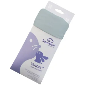 Träumeland Drap-housse Tencel bleu océan 70x140cm.