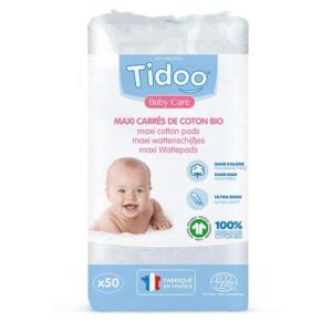 Maxi carre coton bio TIDOO 50 unités