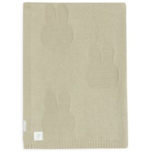 Couverture en tricot Miffy Olive Green (75 x 100 cm) Jollein.