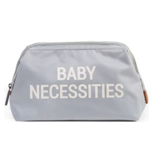 Baby Necessities Trousse De Toilette – Gris/ Blanc.