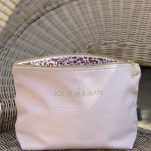 Grande trousse pétale de rose « Jolie maman ».