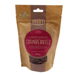 Cranberries canneberges sèches bio UBERTI 200 g