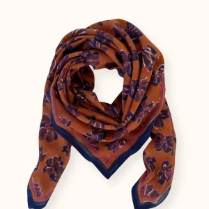 Apaches Collections – Big Foulard Dupatta Violeta Rust.