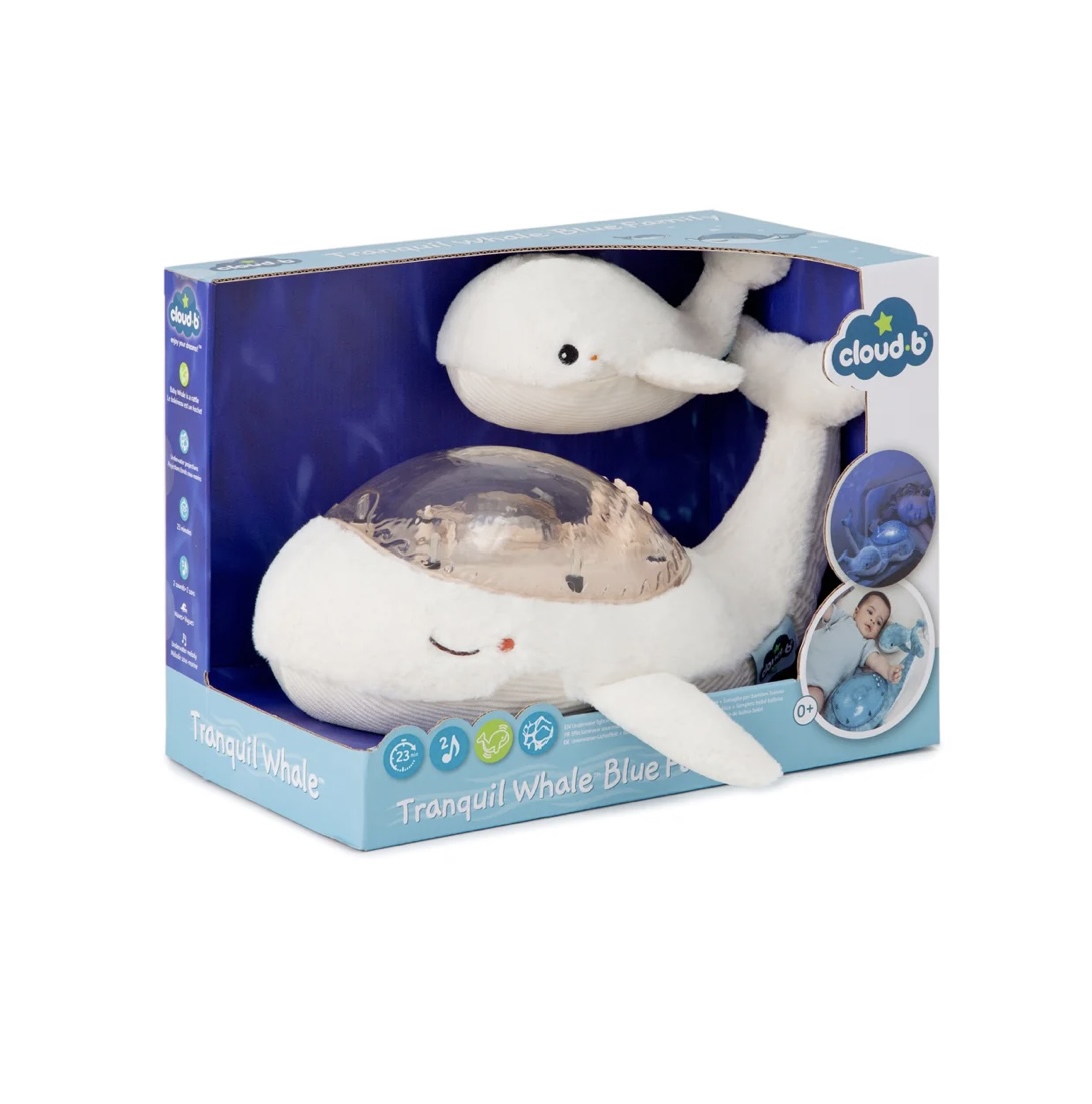 Veilleuse Tranquil Whale – Bruits blancs apaisants et projection de lumières.