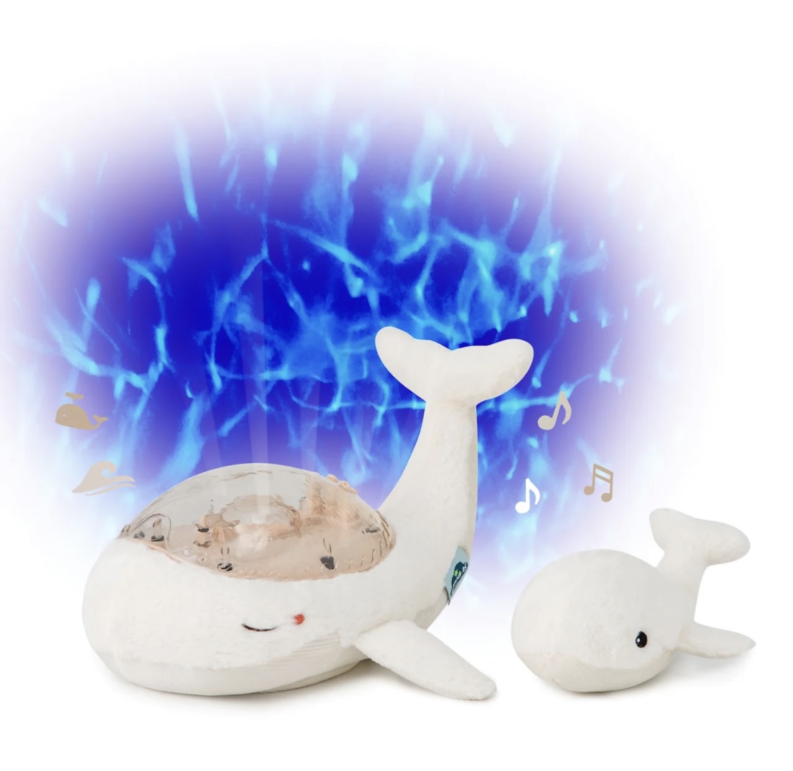 Veilleuse Tranquil Whale – Bruits blancs apaisants et projection de lumières. – Image 3
