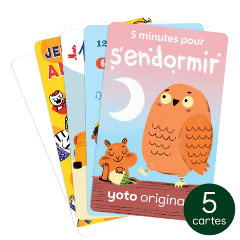 Yoto Cartes (5) Pack découverte 3 – 7 ans.
